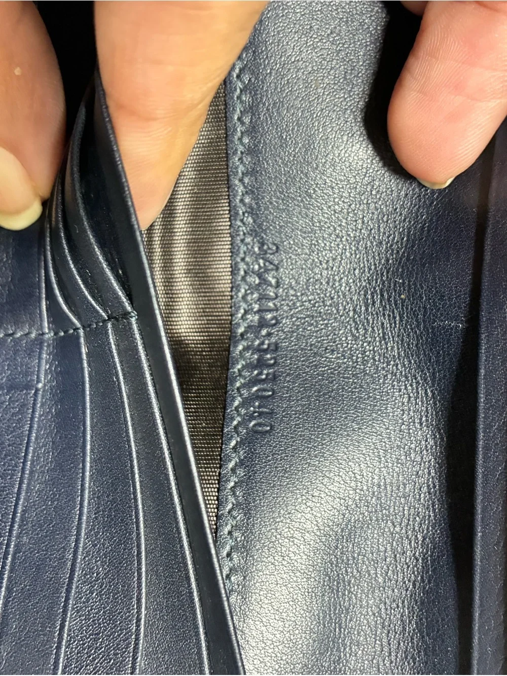 Gucci Black Embossed GG Continental Card Holder Wallet